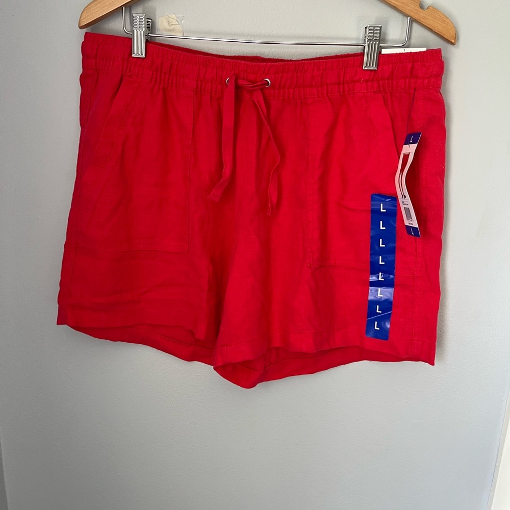 Nautica Red Skorts with Adjustable Drawstring Waist‎